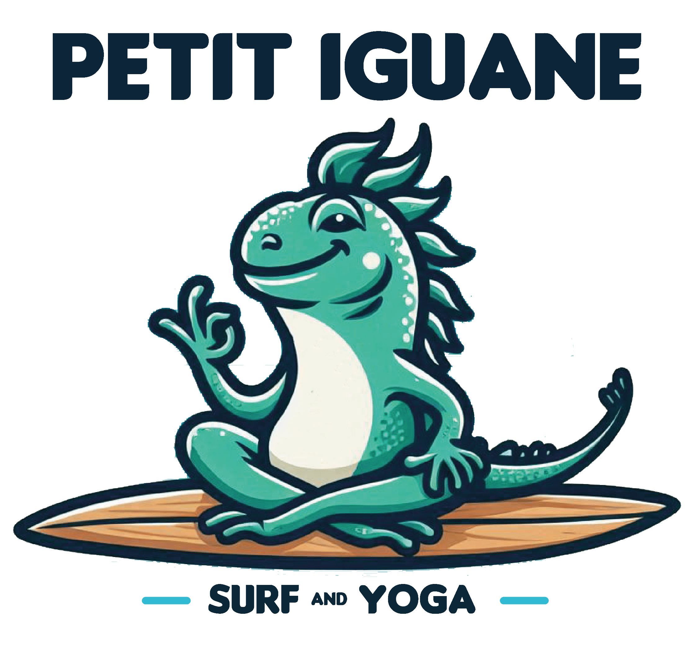 Petit Iguane Logo - Surf and Yoga Retreat in Taghazout